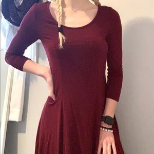 Maroon forever 21 dress🍯